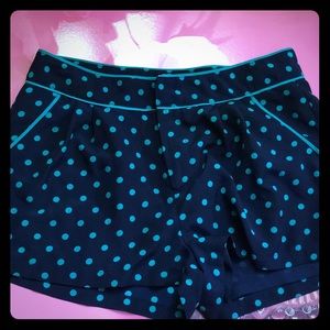 Navy and turquoise shorts